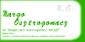 margo osztrogonacz business card